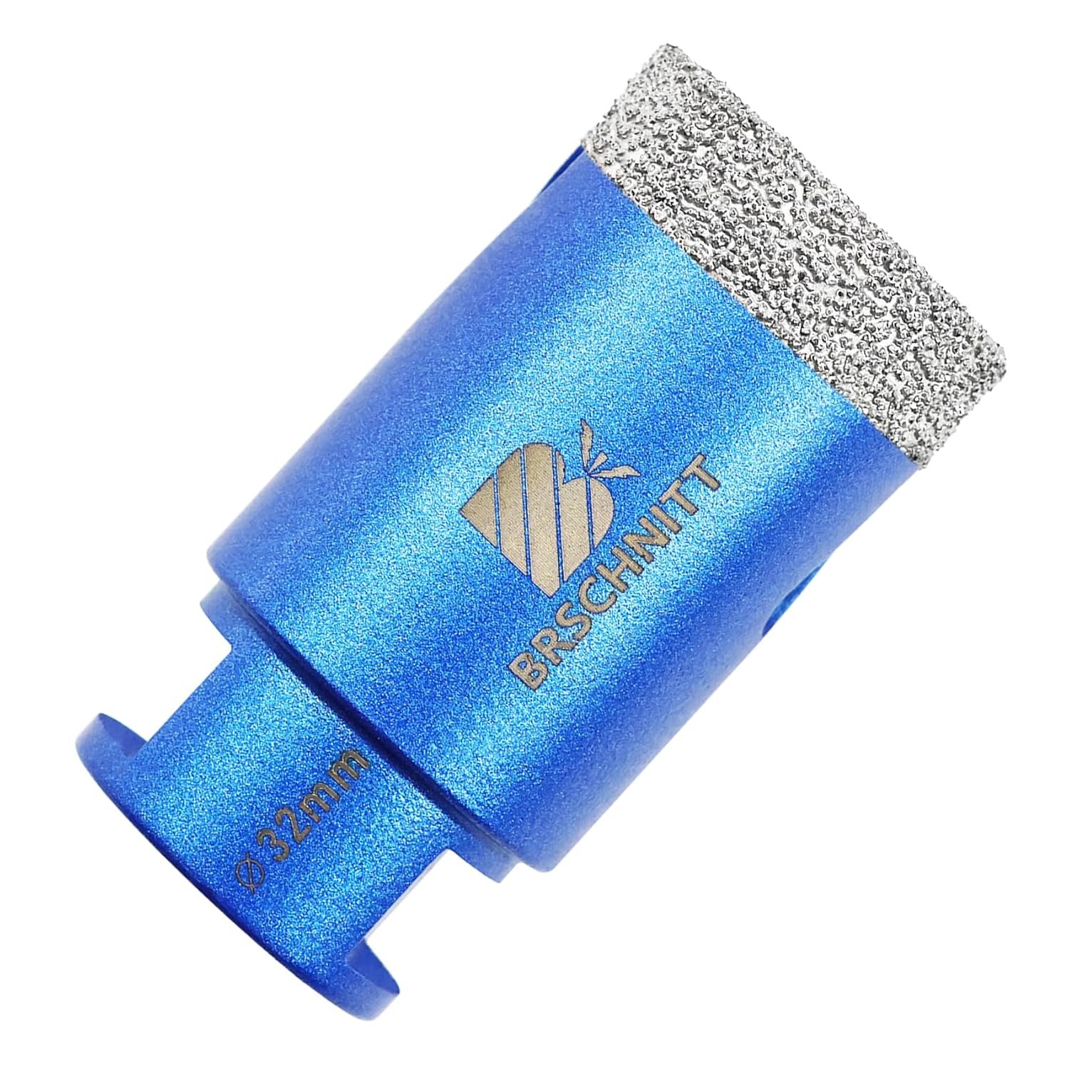 Diamond Core Drill Bit 32mm- BRSCHNITT Tile Hole Saw M14 for Tile Porcelain Stoneware Ceramic Marble Granite Drilling,Suitable for Angle Grinders