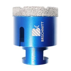 Diamond Drill Bit 50mm,BRSCHNITT 1pc M14 Vacuum Brazed Diamond Tip Drill Bit for Tile Porcelain Stoneware Ceramic Marble Granite Drilling,Suitable For Angle Grinders